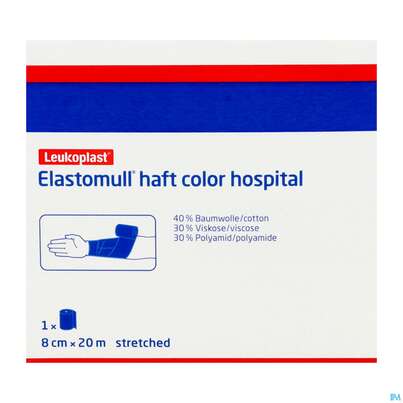 Elastische Binden Elastomull/haft/color Blau 20mx 8cm 1st, A-Nr.: 5450481 - 06