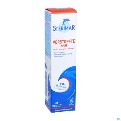 Sie sehen eine Packung Nasenspray Sterimar Meerwasser Verstopfte Nase 50ml, Produktbild: 02 Nasenspray Sterimar Meerwasser Verstopfte Nase 50ml, A-Nr.: 5686321 - 02