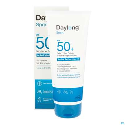 Sie sehen eine Packung Sonnenprodukte Daylong Sport Protect Hydrogel-creme Spf50+ 200ml, Produktbild: 12 Sonnenprodukte Daylong Sport Protect Hydrogel-creme Spf50+ 200ml, A-Nr.: 5688188 - 12