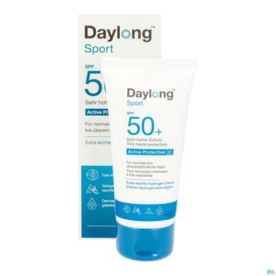 Sie sehen eine Packung Sonnenprodukte Daylong Sport Protect Hydrogel-creme Spf50+ 50ml, Produktbild: 12 Sonnenprodukte Daylong Sport Protect Hydrogel-creme Spf50+ 50ml, A-Nr.: 5688194 - 12