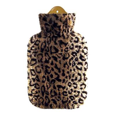 Sie sehen eine Packung Wärmflasche Plüschbezug Leopard 2,0L, Produktbild: 01 Wärmflasche Plüschbezug Leopard 2,0L, A-Nr.: 5398651 - 01