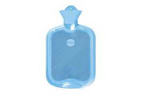 Wärmflasche einseitig mit Lamelle hellblau, A-Nr.: 5397568 - 01