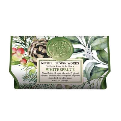 Sie sehen eine Packung Michel Design Works Badeseife White Spruce, Produktbild: 01 Michel Design Works Badeseife White Spruce, A-Nr.: 5912639 - 01