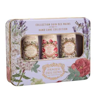 Sie sehen eine Packung Panier des Sens Trio Handcremes Rose, Eisenkraut, Lavendel, Produktbild: 01 Panier des Sens Trio Handcremes Rose, Eisenkraut, Lavendel, A-Nr.: 5991892 - 01