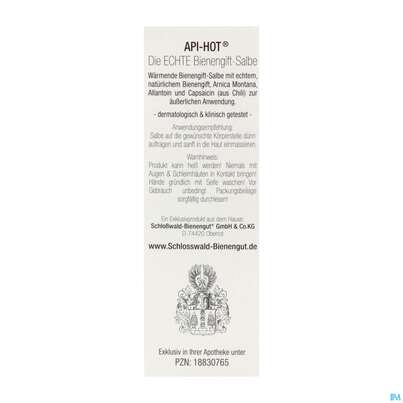 Bienengiftsalbe Salbe/hot Echte Bienengiftsalbe 50ml, A-Nr.: 5905881 - 06