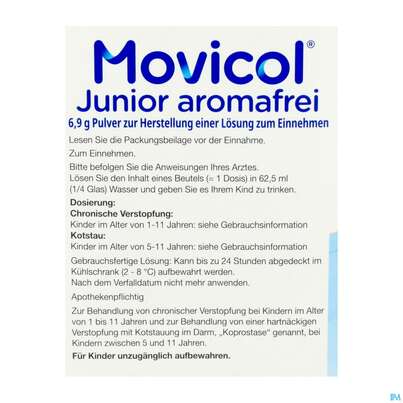 Movicol Pulver 6,9g Junior Aromafrei Stick 30st, A-Nr.: 5525747 - 06