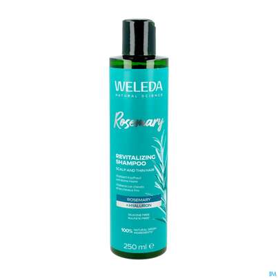 Sie sehen eine Packung Shampoon Weleda Rosmarin Revitalizing 250ml, Produktbild: 01 Shampoon Weleda Rosmarin Revitalizing 250ml, A-Nr.: 5911083 - 01