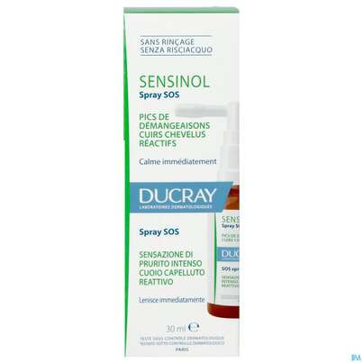 Ducray Sensinol Sos-spray Bei Starkem Juckreiz Gereizter Kopfhaut 30ml, A-Nr.: 5901446 - 01