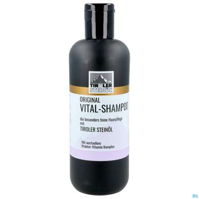 Sie sehen eine Packung Shampoon Tiroler Steinoel Vital 500ml, Produktbild: 02 Shampoon Tiroler Steinoel Vital 500ml, A-Nr.: 3471800 - 02