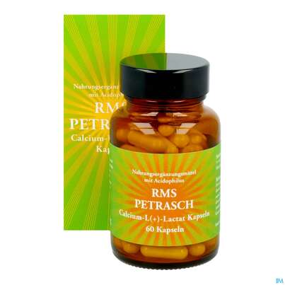 Rms-petrasch Kapseln +acidophilus Calcium L (+) Lactat Petrasch 60st, A-Nr.: 2332479 - 12