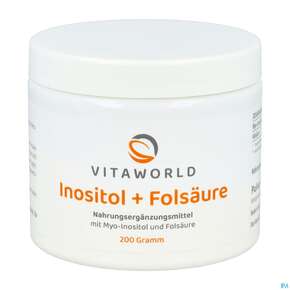 Inositol Pulver +folsaeure Vegan -vita World 200g, A-Nr.: 4843965 - 01