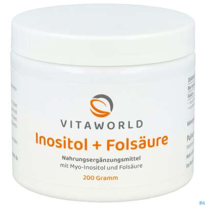 Inositol Pulver +folsaeure Vegan -vita World 200g, A-Nr.: 4843965 - 02