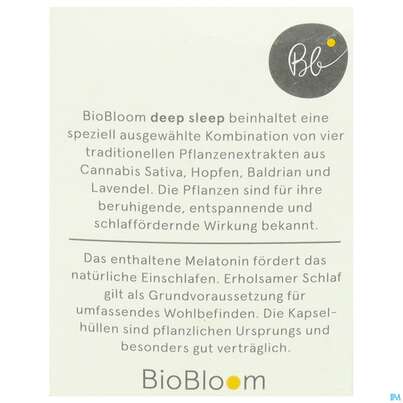 Schlaf Komplex Biobloom Deep Sleep 60st, A-Nr.: 5591750 - 04