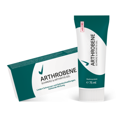 Sie sehen eine Packung ARTHROBENE® Schmerz & Arthritis Gel, Produktbild: 01 ARTHROBENE® Schmerz & Arthritis Gel, A-Nr.: 6010494 - 01