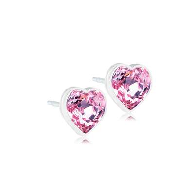 Sie sehen eine Packung Blomdahl Ohrstecker Herz rosa, Produktbild: 01 Blomdahl Ohrstecker Herz rosa, A-Nr.: 6020274 - 01