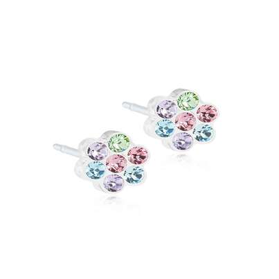 Sie sehen eine Packung Blomdahl Ohrstecker Daisy Rainbow, Produktbild: 01 Blomdahl Ohrstecker Daisy Rainbow, A-Nr.: 6020216 - 01