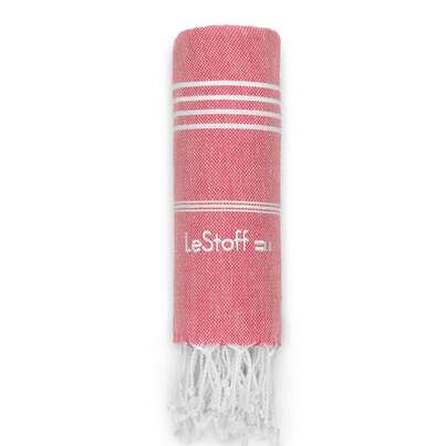 Sie sehen eine Packung LeStoff Hamamtuch Red, Produktbild: 01 LeStoff Hamamtuch Red, A-Nr.: 5839664 - 01