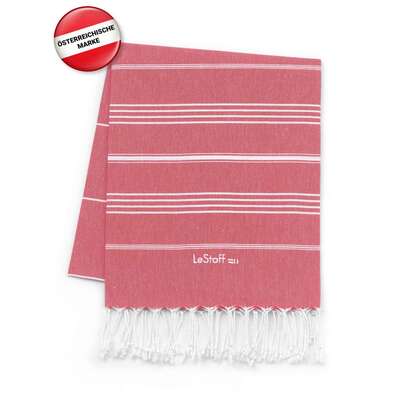 Sie sehen eine Packung LeStoff Hamamtuch Red, Produktbild: 02 LeStoff Hamamtuch Red, A-Nr.: 5839664 - 02