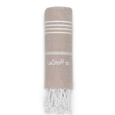 Sie sehen eine Packung LeStoff Hamamtuch Beige, Produktbild: 01 LeStoff Hamamtuch Beige, A-Nr.: 5839747 - 01