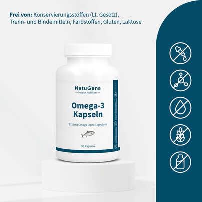 Omega-3 Kapseln Fischöl Weichkapseln, A-Nr.: 5901305 - 04