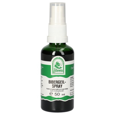 Sie sehen eine Packung BIBERGEIL SPRAY 50 ML, Produktbild: 01 BIBERGEIL SPRAY 50 ML, A-Nr.: 4443562 - 01