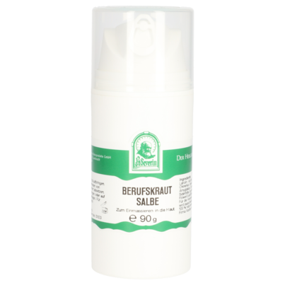 Sie sehen eine Packung BERUFSKRAUT SALBE 90 G, Produktbild: 01 BERUFSKRAUT SALBE 90 G, A-Nr.: 5799166 - 01