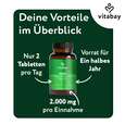 Sie sehen eine Packung Vitabay MSM - Methylsulfonylmethan 1.000 mg, Produktbild: 06 Vitabay MSM - Methylsulfonylmethan 1.000 mg, A-Nr.: 6049013 - 06