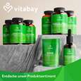 Sie sehen eine Packung Vitabay Omega 3 vegan Hochdosiert - 1.100mg - Algenöl Kapseln, Produktbild: 08 Vitabay Omega 3 vegan Hochdosiert - 1.100mg - Algenöl Kapseln, A-Nr.: 6049220 - 08