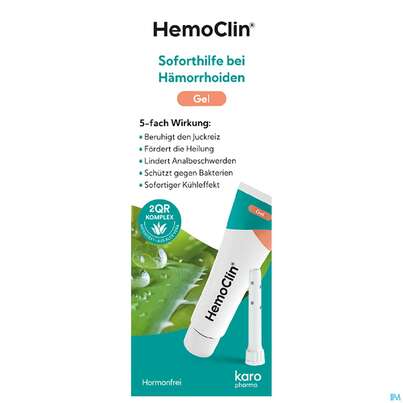 Sie sehen eine Packung Hemoclin Gel 37g, Produktbild: 03 Hemoclin Gel 37g, A-Nr.: 3933034 - 03