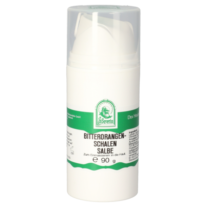 Sie sehen eine Packung BITTERORANGENSCHALEN SALBE 90 G, Produktbild: 01 BITTERORANGENSCHALEN SALBE 90 G, A-Nr.: 5613523 - 01