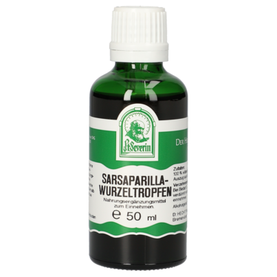 Sie sehen eine Packung SARSAPARILLAWURZEL TROPFEN 50 ML, Produktbild: 01 SARSAPARILLAWURZEL TROPFEN 50 ML, A-Nr.: 4484874 - 01