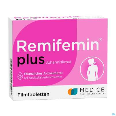 Sie sehen eine Packung Remifemin Plus Johanniskraut Filmtabl 100st, Produktbild: 03 Remifemin Plus Johanniskraut Filmtabl 100st, A-Nr.: 5514100 - 03