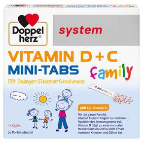 Doppelherz system VITAMIN D + C MINI-TABS family, A-Nr.: 5939590 - 01