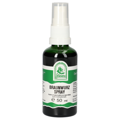 Sie sehen eine Packung BRAUNWURZ SPRAY 50 ML, Produktbild: 01 BRAUNWURZ SPRAY 50 ML, A-Nr.: 4878509 - 01