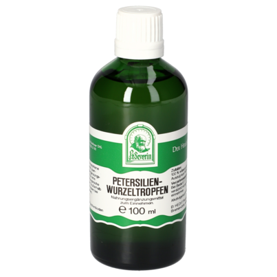 Sie sehen eine Packung PETERSILIENWURZEL TROPFEN 100 ML, Produktbild: 01 PETERSILIENWURZEL TROPFEN 100 ML, A-Nr.: 4484710 - 01