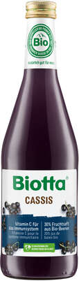 Sie sehen eine Packung Biotta CASSIS, Bio, Produktbild: 01 Biotta CASSIS, Bio, A-Nr.: 4247884 - 01