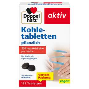 Doppelherz Kohletabletten pflanzlich, A-Nr.: 6027477 - 01
