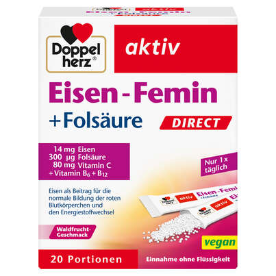 Doppelherz Eisen-Femin DIRECT + Folsäure, A-Nr.: 5677552 - 01