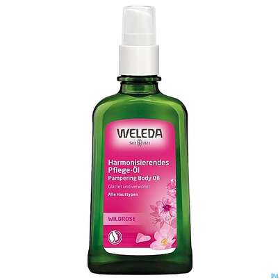 Sie sehen eine Packung Weleda Wildrose Pflegeoel Neu 100ml, Produktbild: 04 Weleda Wildrose Pflegeoel Neu 100ml, A-Nr.: 4583671 - 04