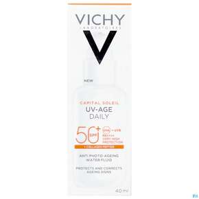Sonnenprodukte Vichy/capital Soleil Gesichtscreme Uv-age Lsf50+ 40ml, A-Nr.: 5360950 - 01