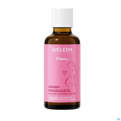 Sie sehen eine Packung Weleda Damm-massageoel 50ml, Produktbild: 07 Weleda Damm-massageoel 50ml, A-Nr.: 2572870 - 07