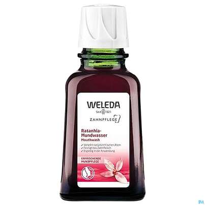 Sie sehen eine Packung Mundwasser/spuelung Weleda Ratanhia 50ml, Produktbild: 04 Mundwasser/spuelung Weleda Ratanhia 50ml, A-Nr.: 2236712 - 04