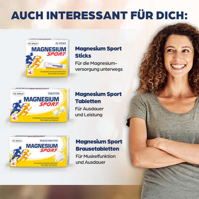 Sie sehen eine Packung Dr. Böhm Magnesium Sport + Aminosäuren, Produktbild: 07 Dr. Böhm Magnesium Sport + Aminosäuren, A-Nr.: 4774106 - 07