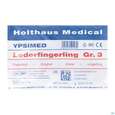 Sie sehen eine Packung Fingerlinge Leder-ypsimed Gr 3 1st, Produktbild: 05 Fingerlinge Leder-ypsimed Gr 3 1st, A-Nr.: 5139688 - 05