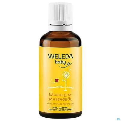 Sie sehen eine Packung Weleda Baby-baeuchlein- Massageoel 50ml, Produktbild: 03 Weleda Baby-baeuchlein- Massageoel 50ml, A-Nr.: 2572887 - 03