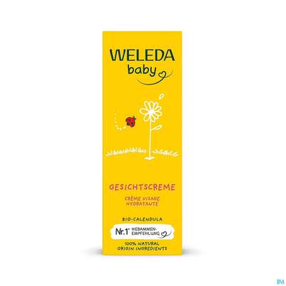 Sie sehen eine Packung Weleda Calendula Gesichtscreme 50ml, Produktbild: 03 Weleda Calendula Gesichtscreme 50ml, A-Nr.: 3015031 - 03