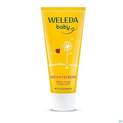 Sie sehen eine Packung Weleda Calendula Gesichtscreme 50ml, Produktbild: 07 Weleda Calendula Gesichtscreme 50ml, A-Nr.: 3015031 - 07