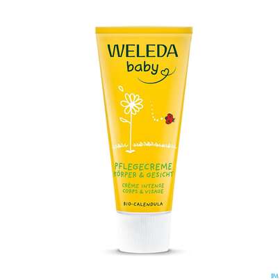 Sie sehen eine Packung Weleda Calendula Pflegecreme Koerper & Gesicht 75ml, Produktbild: 03 Weleda Calendula Pflegecreme Koerper & Gesicht 75ml, A-Nr.: 3015060 - 03