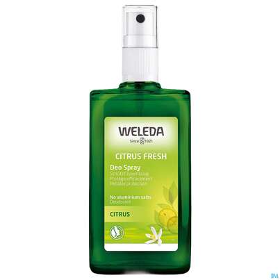 Sie sehen eine Packung Weleda Citrus 24h Deo Spray 100ml, Produktbild: 09 Weleda Citrus 24h Deo Spray 100ml, A-Nr.: 1132034 - 09