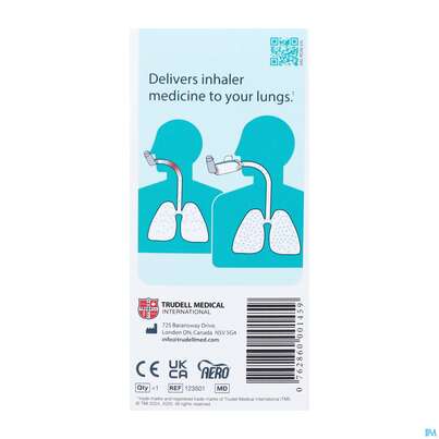 Sie sehen eine Packung Inhalatoren U.zubehoer Aero Chamber Aero2go 1st, Produktbild: 05 Inhalatoren U.zubehoer Aero Chamber Aero2go 1st, A-Nr.: 5614681 - 05
